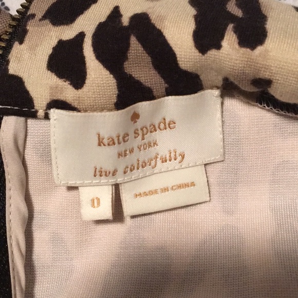 Kate Spade Cheetah Print Turtleneck Size 0 - Picture 4 of 4